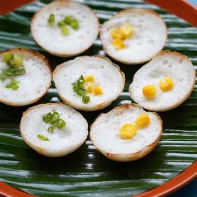  Khanom Krok: ¡Una delicia crujiente y dulce que te cautivará con su aroma a coco!